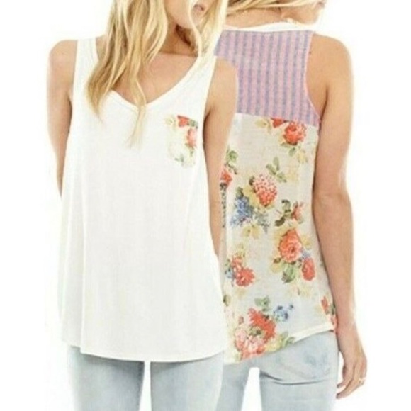 Aratta Sun Rays Tank • Small NWT • Floral Shirt - Picture 2 of 7